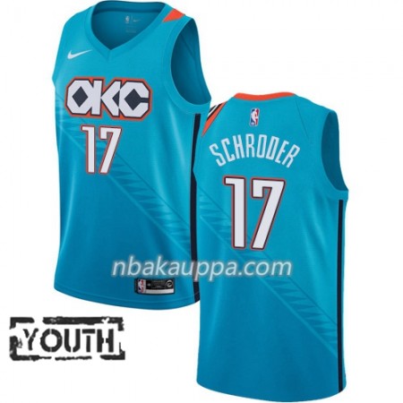 Oklahoma City Thunder Steven Adams 17 2018-19 Nike City Edition Sininen Pelipaidat Swingman - Lasten